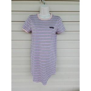 NWOT Vans Striped T- Shirt Dress XS‎